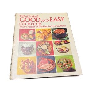 Betty Crocker's Good and Easy Cookbook 1973 Vintage Spiral Bound Golden Press